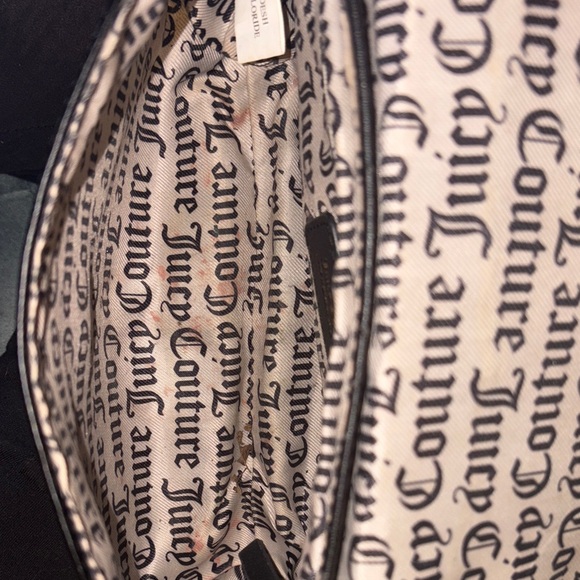 Juicy Couture Black Straight From The Heart Quilted Heart Crossbody Bag - Picture 8 of 8